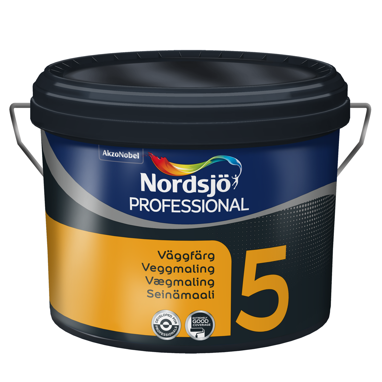 NORDSJØ PROFESSIONAL 5 VEGGMALING BW 2,5 L