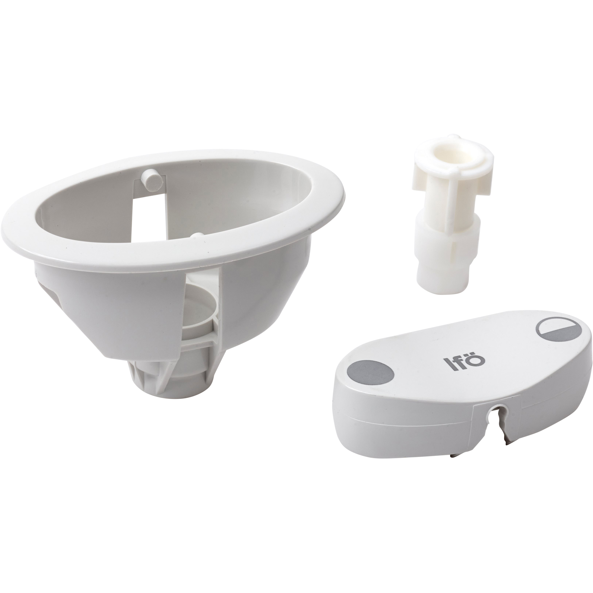 IFØ TRYKKNAPPSETT TIL CERA TOALETTET - HVIT | Megaflis.no