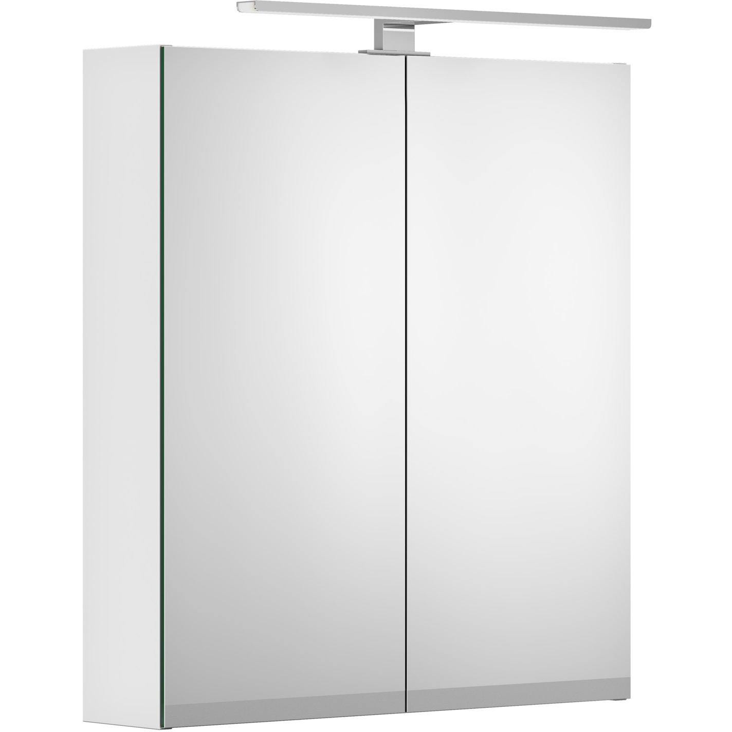  artic speilskap 60 cm m/led-belysning og stikk, matt hvit .