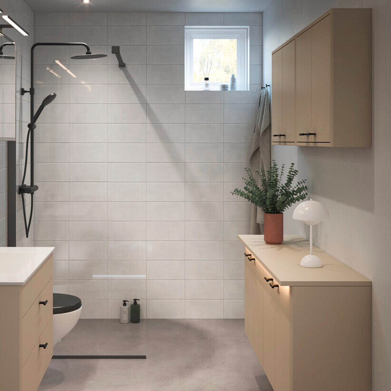 GUSTAVSBERG GRAPHIC TOPPLATE MED LYS 60X20 BEIGE