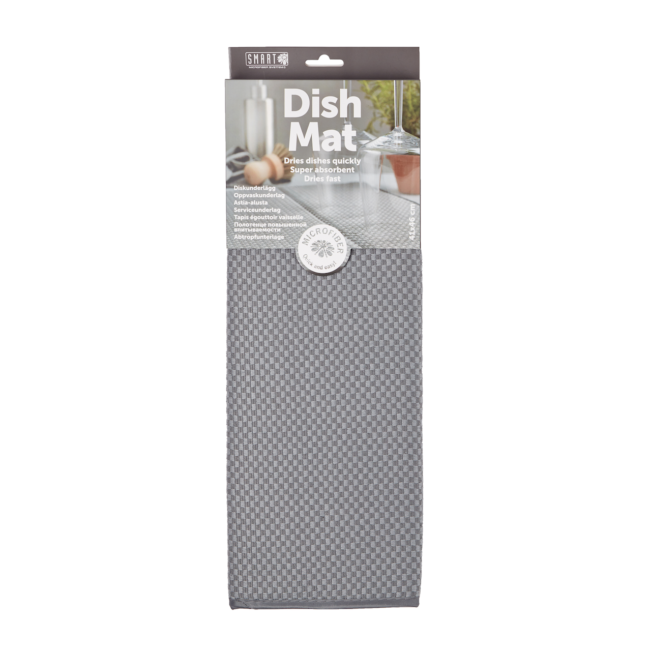 SMART MICROFIBER OPPVASKUNDERLAG GRÅ