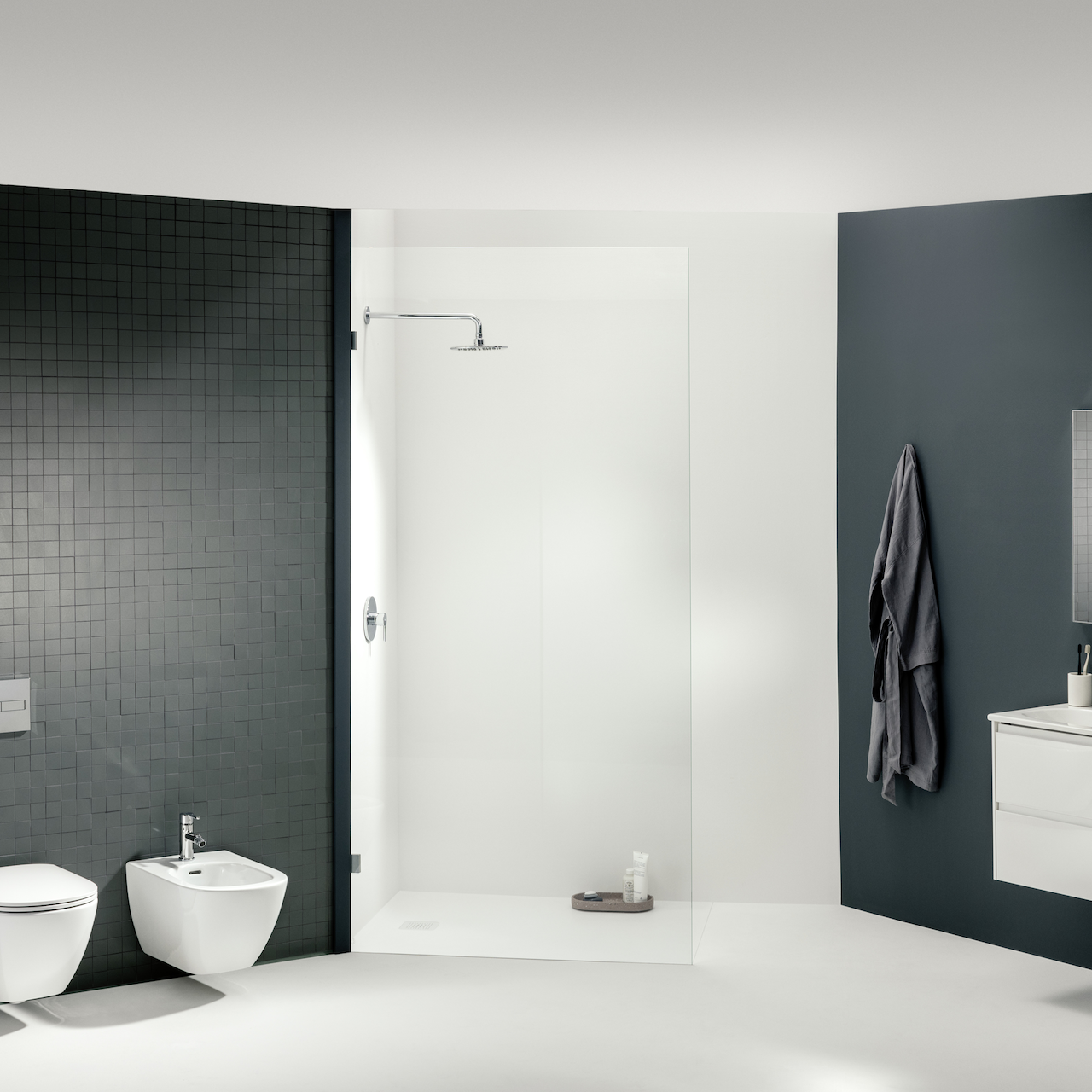 LAUFEN LUA MØBELSETT 60 CM 2 SKUFFER MATT HVIT