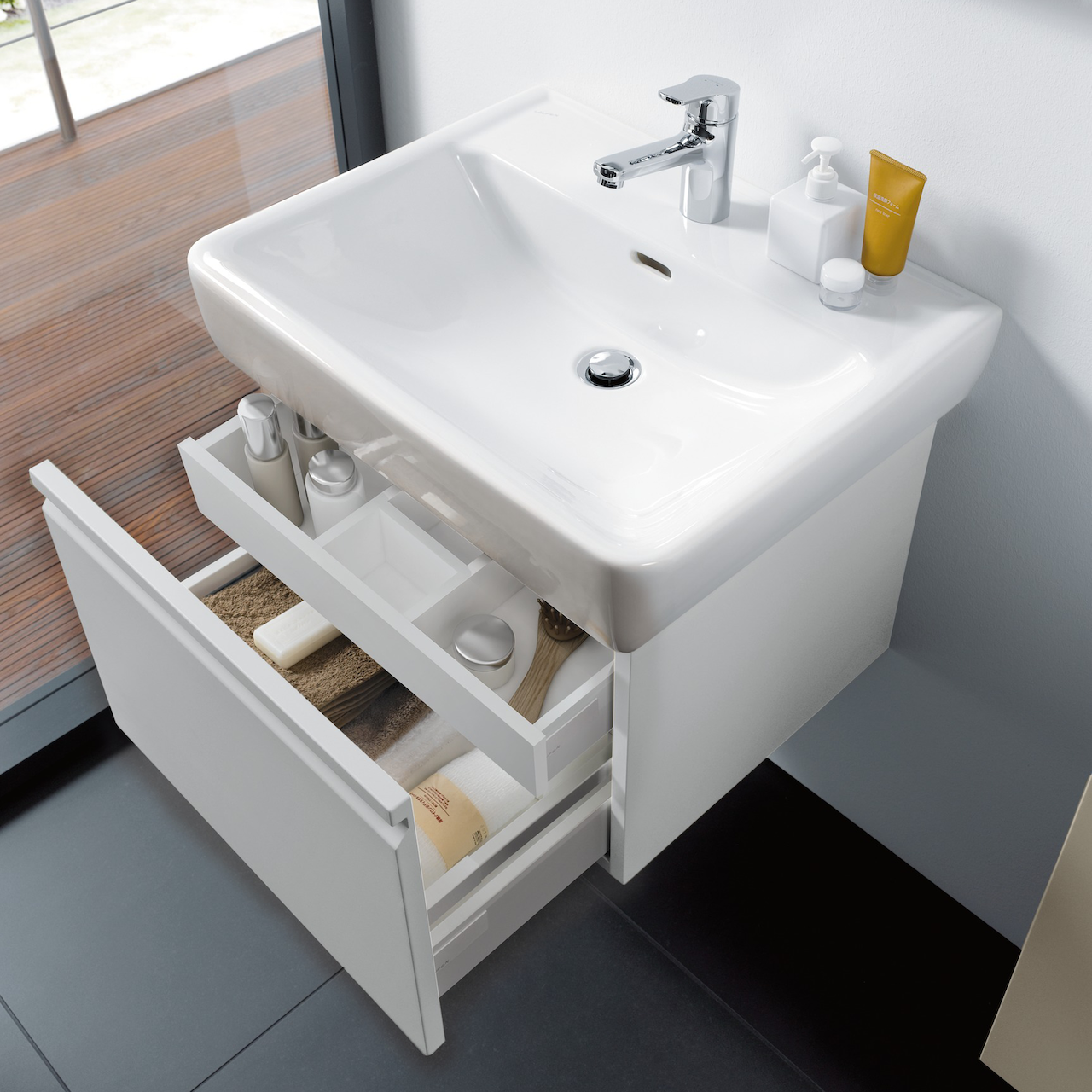 LAUFEN PRO S SERVANTSKAP 52 CM 1 SKUFF HVIT MATTT