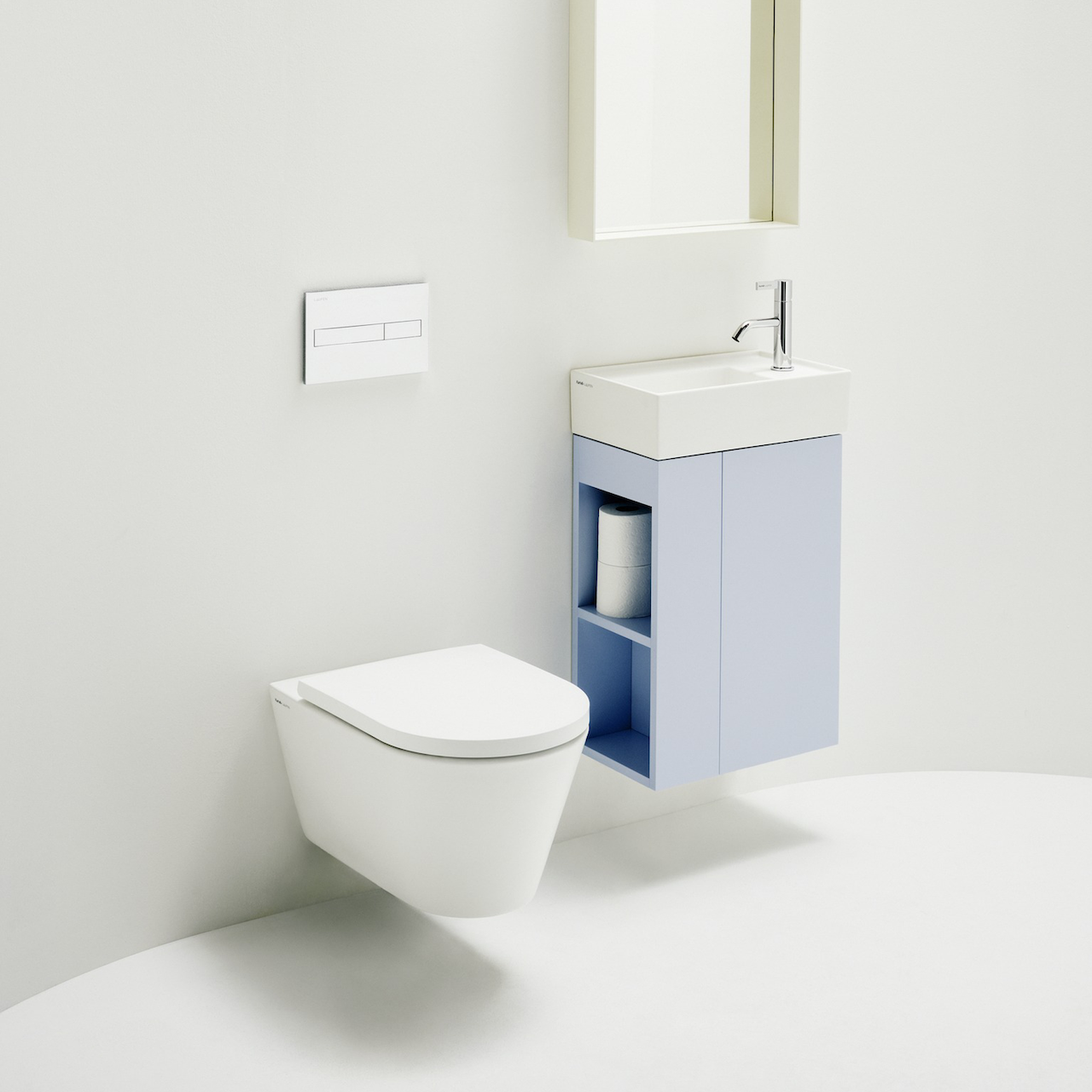 LAUFEN KARTELL SERVANT 46X28 CM LCC HØYRE U/OVERLØP HVIT