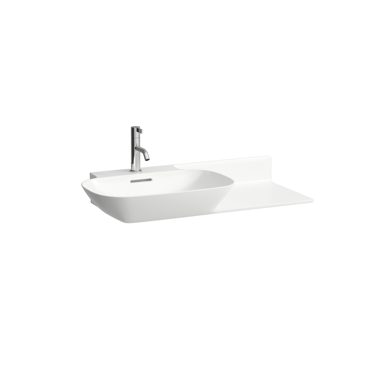 LAUFEN INO SERVANT 90X45 CM HYLLE TIL HØYRE HVIT
