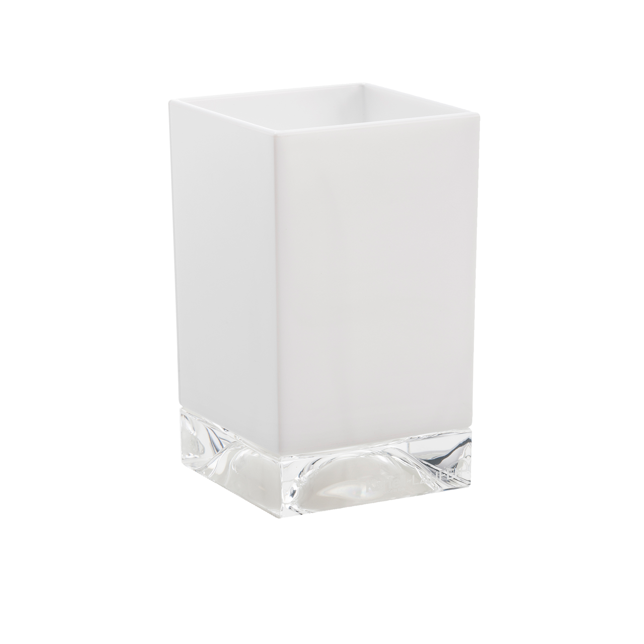 LAUFEN KARTELL TANNKRUS BOXY HARD PLAST HVIT/GJENNOMSIKTIG