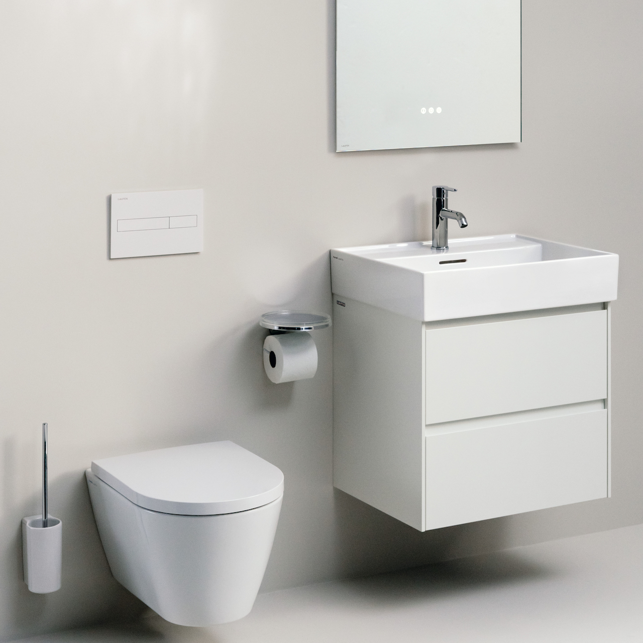 LAUFEN KARTELL SERVANT 60X46 CM LCC HVIT