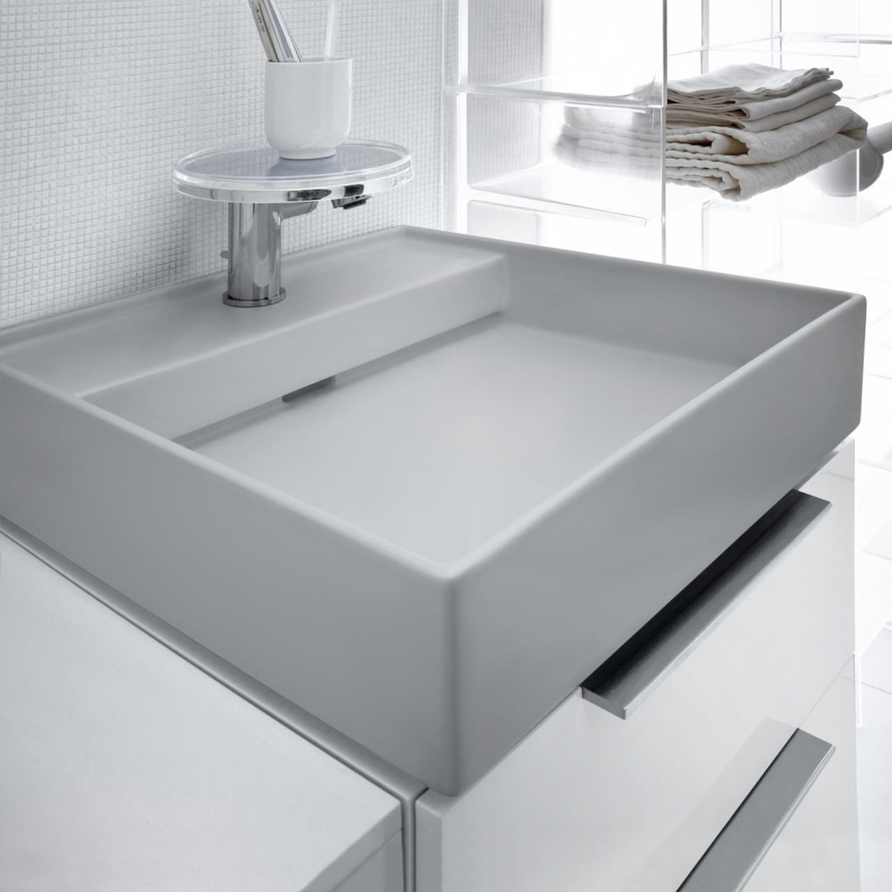 LAUFEN KARTELL SERVANT 60X46 CM LCC MATT GRÅ