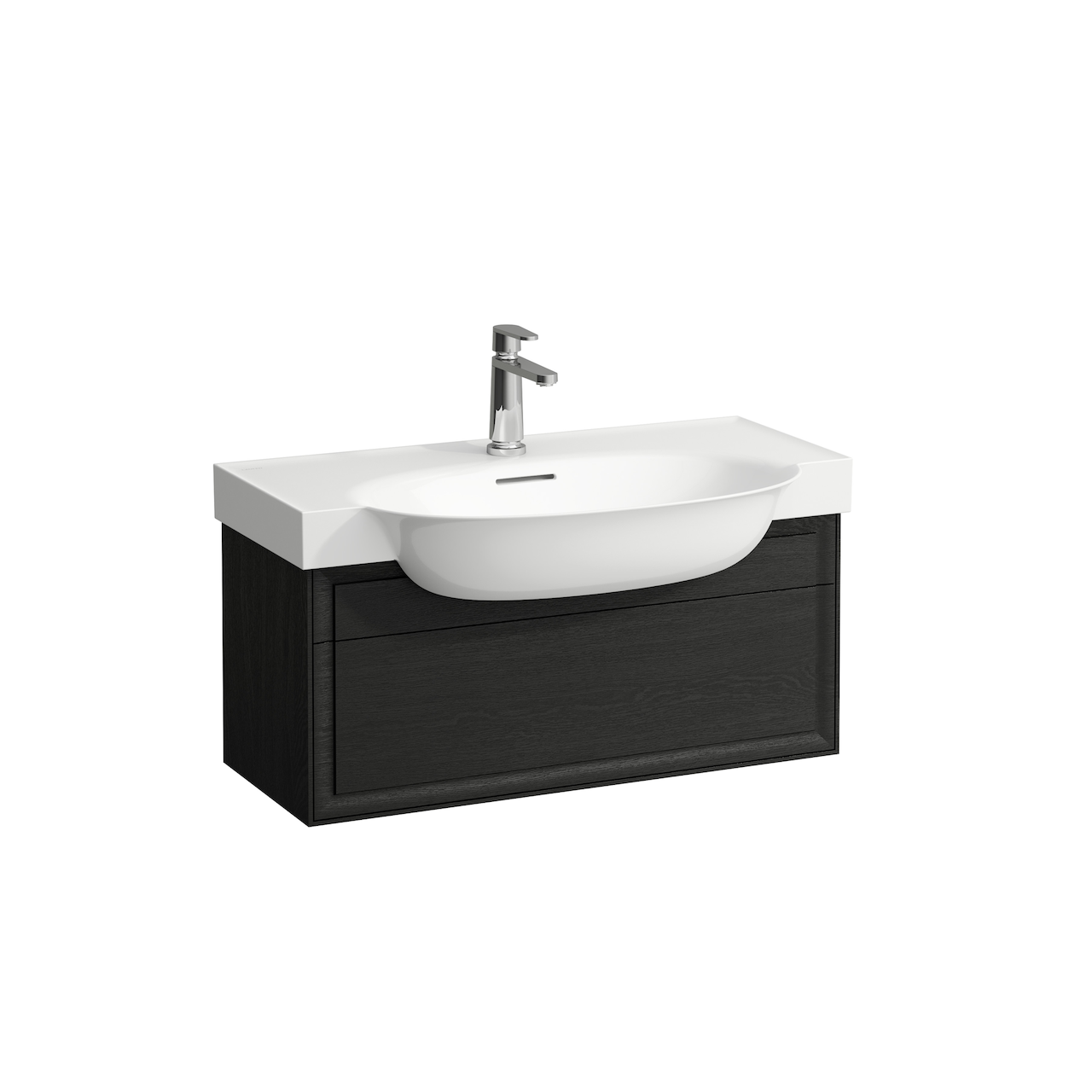 LAUFEN NEW CLASSIC SERVANTSKAP 80 CM 1 SKUFF SORT EIK