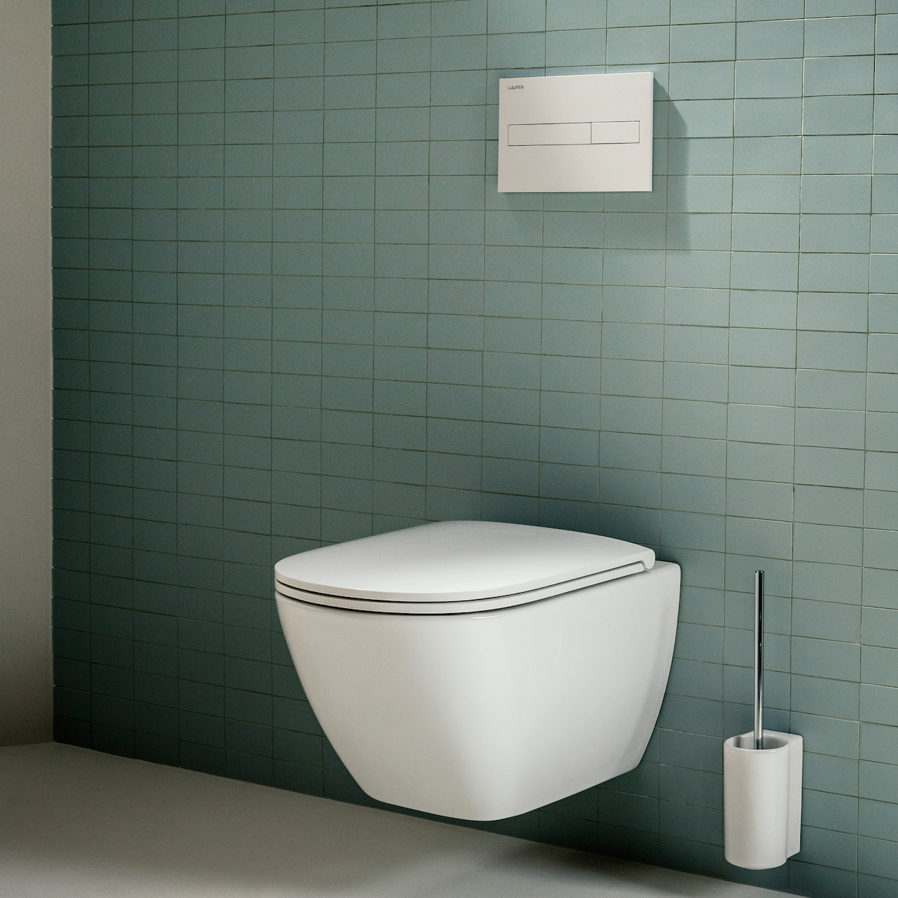 LAUFEN LUA KOMPAKT VEGGSKÅL RIMLESS 49X36 CM LCC HVIT