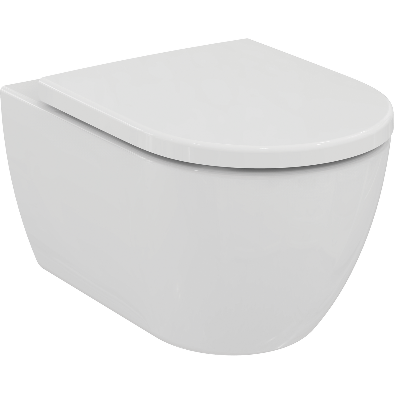 IDEAL STANDARD ELLISSE VEGGSKÅL RIMLESS M/SETE HVIT