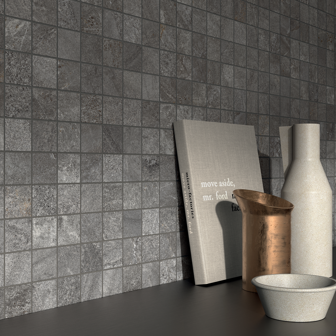 COTTAGE DARK NAT/RTT MOSAIKK 30X30 9MM