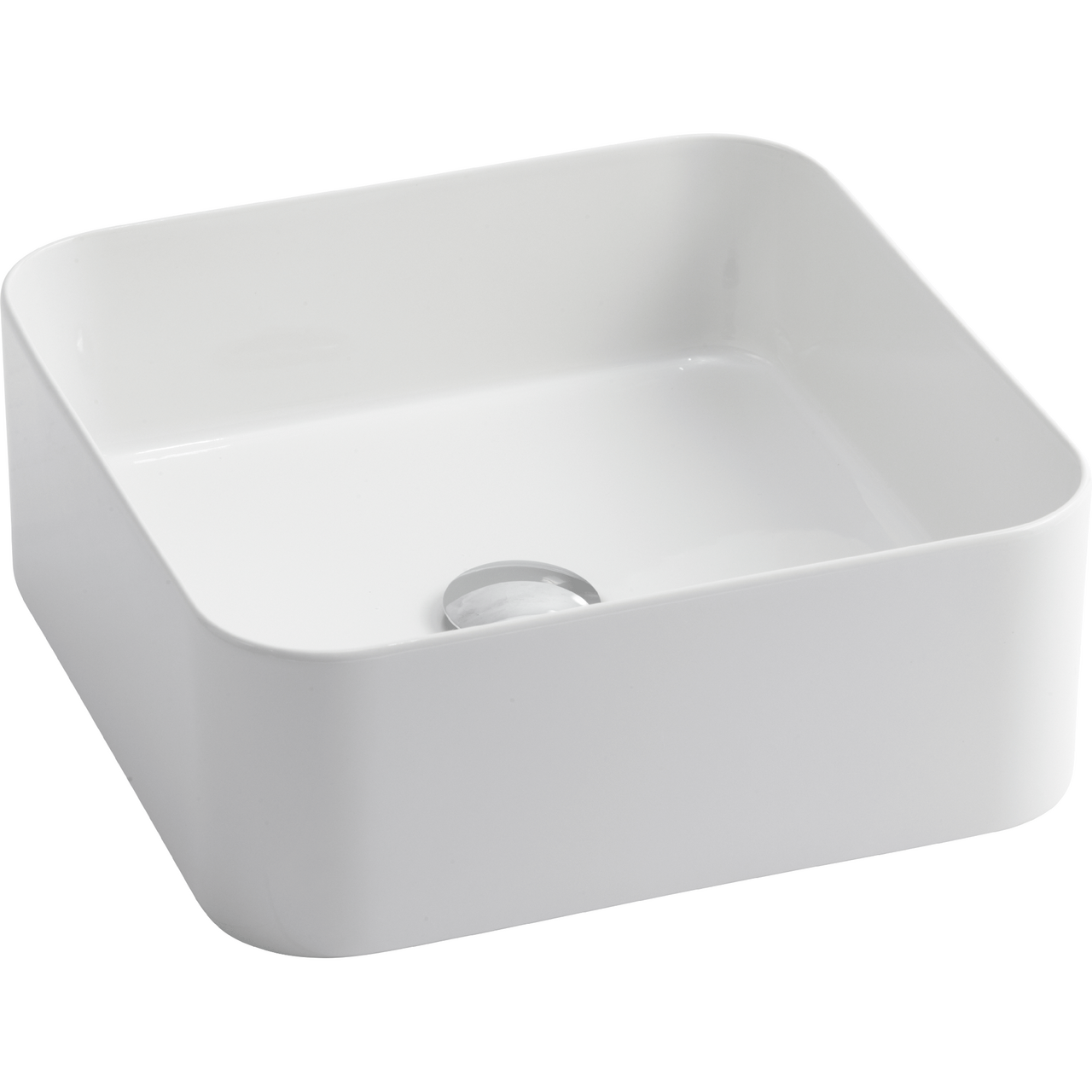 LAVABO MATE SLIM 40X40 PORSELEN SERVANT HVIT