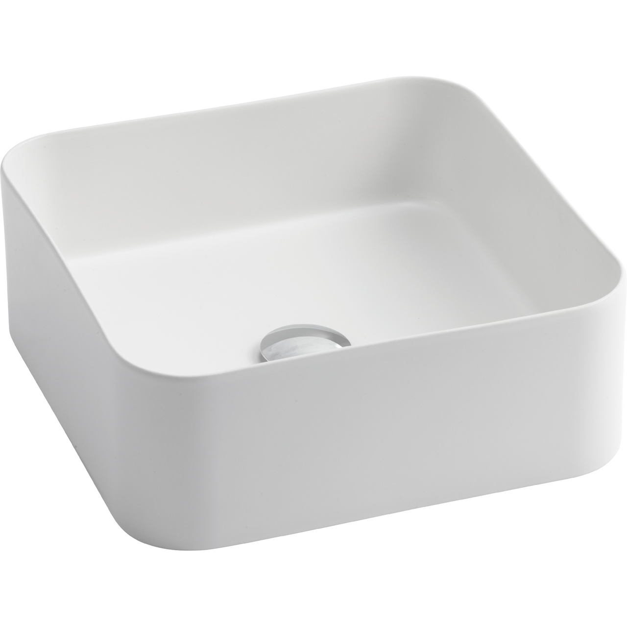 LAVABO MATE SLIM 40X40 PORSELEN SERVANT MATT HVIT