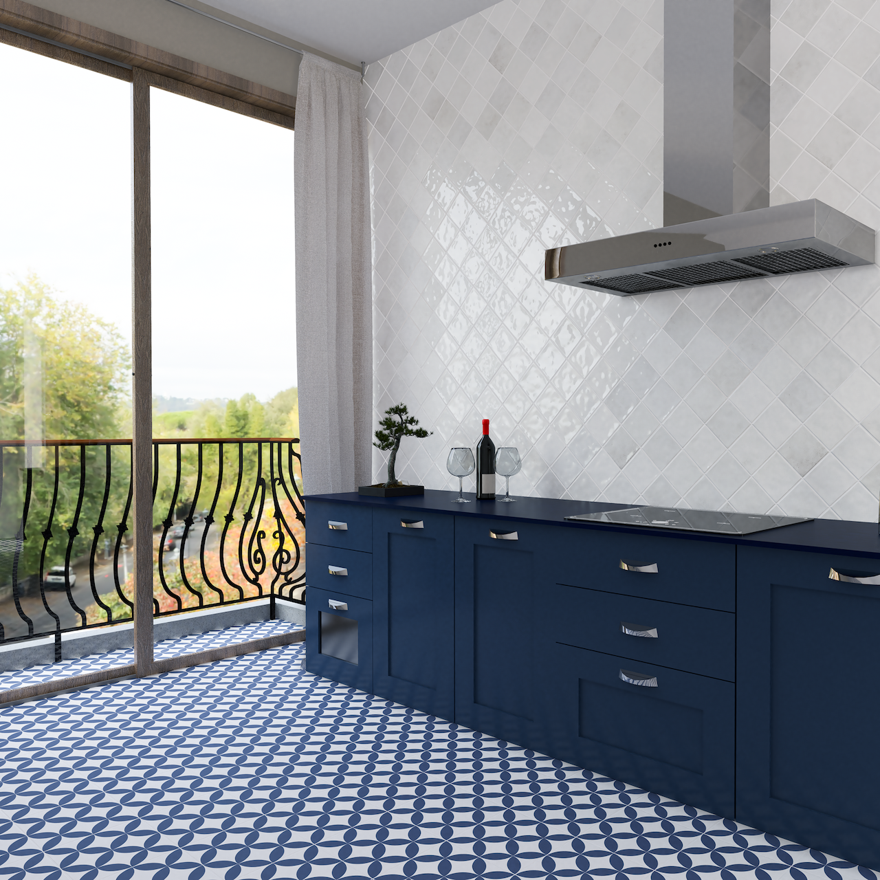 TOKIO AZUL 22,5X22,5 9MM