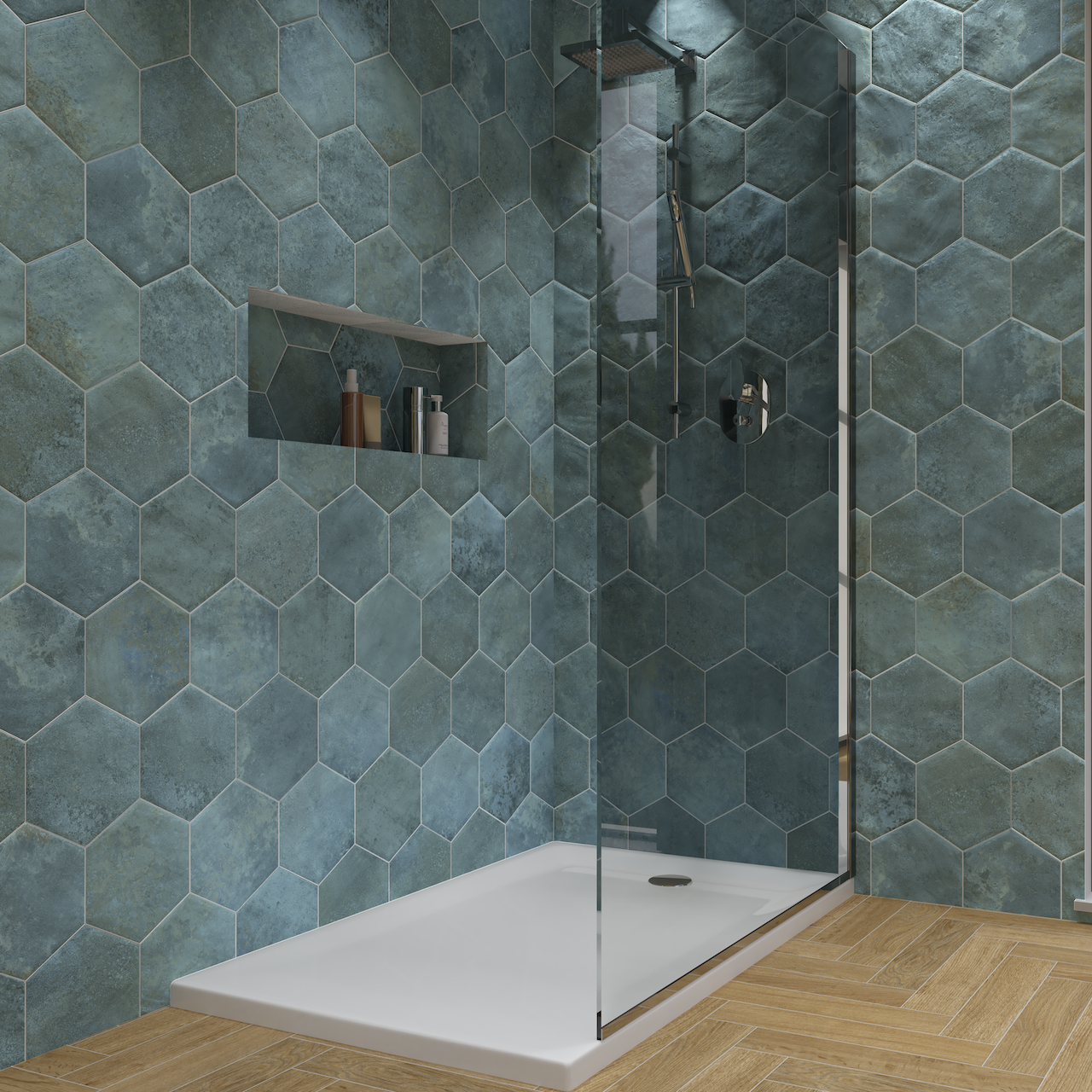 SAMOA HEX TURQUESA 22,5X26 9MM