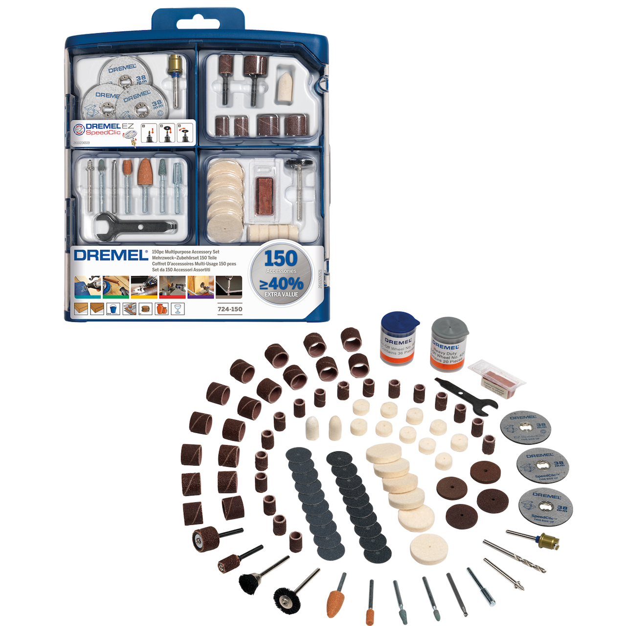 150-DELERS DREMEL® UNIVERSALTILBEHØRSSETT