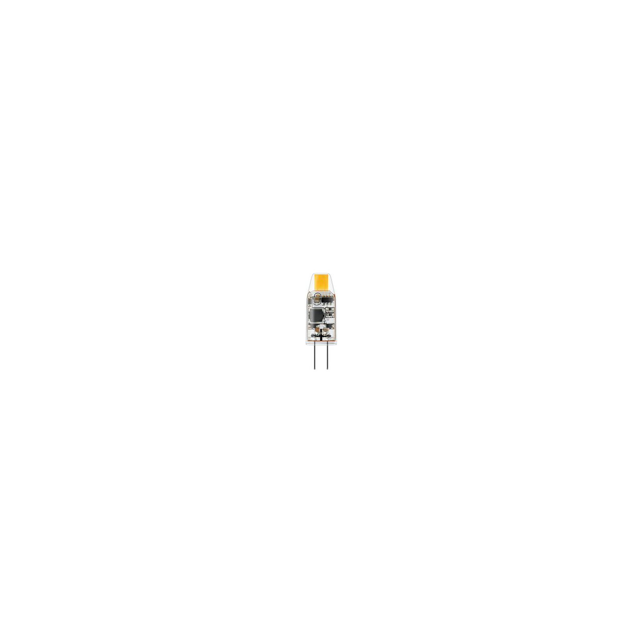 Philips LED-pære, G4, 1 W, 2 700 K, klar, 2-pakning