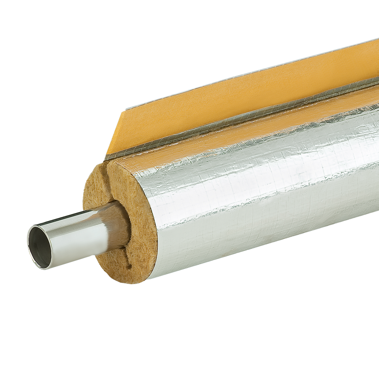 Rockwool Aluminium gelamineerde buisschaal, WLG 0,035 verschillende maten (28x20 mm/30 m